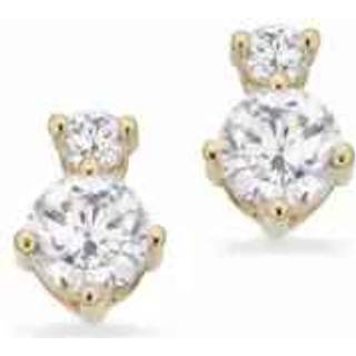 Scrouples øreringe med cubic zirkonia i 8 kt guld