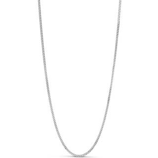 Enamel Curb Chain Halskæde i Sterling Sølv N115S