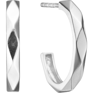 Aagaard - Sølv harlekin creoler, 16mm - 1670-s-s48