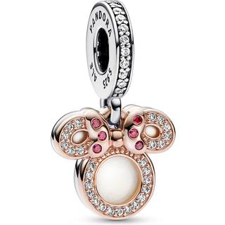 Pandora - Disney minnie mouse charm med dobbelt vedhæng - 782615c01