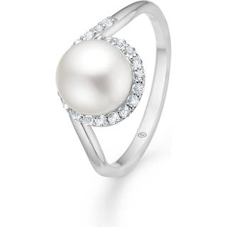 Mads Z - Kimberly sølv ring med topas og kulturperle - 2143055