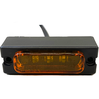 LED Sidemarkeringslygte Gul 3 Dioder 12/24V - Med 5 Meter Ledning - E-godkendt