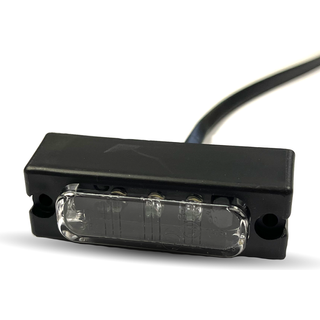 Led Positionslygte Hvid 3 Dioder 12/24V - Med 5 Meter Ledning - E-godkendt