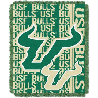 Det nordvestlige selskab NCAA South Florida Bulls v?vet Jacquard Throw T?ppe 48 """" X 60 """" Double Play