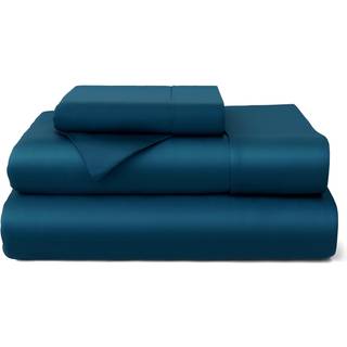 Cozy House Collection 100 % rayon afledt af bambus lagners?t - k?lende ?ndbart silkebl?dt 3-delt senget?jss?t med dyb lomme (Twin XL Royal Blue)