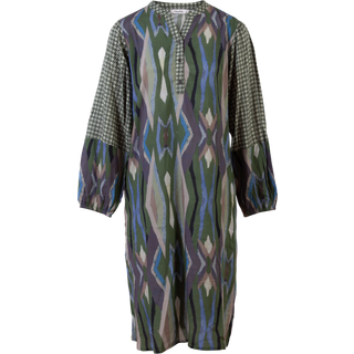 ChaCha Dame Kjole - Khaki Combi - M