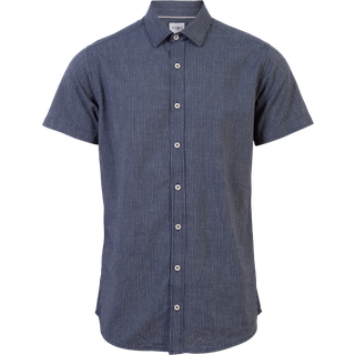 Marcus Herre Kortærmet skjorte - Ocean Blue Mix - S