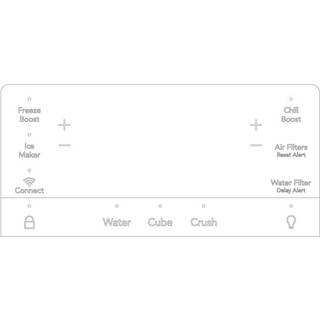 Electrolux programplade, vandfordeler, silkeafskærmet, 234.2x111.5mm, WIFI 140050906100
