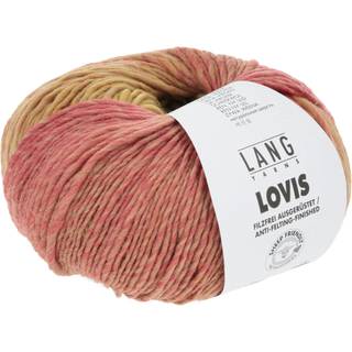 Lang Yarns Lovis 001 Indhold: 100% ekstrafin merinould Vægt/længde: 50 g = ca. 170 meter Anbefalede pinde: 4.5-5 mm Strikkefasthed: 10 x 10 cm = 19 m x 27 p Vask: Maskinvask ved op til 30 ℃ / Tåler ikke tørretumbling / Brug aldrig skyllemiddel.