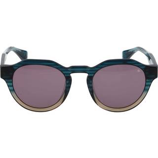 Scotch & Soda 8025 601 49 Solbriller Mænd Blue - Transparent Gradient Striped Blue Brown - 49mm