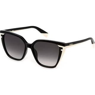 Furla Kvinde SFU782 700 Solbriller Acetat Sort Røg Firkantet Normal Skygge