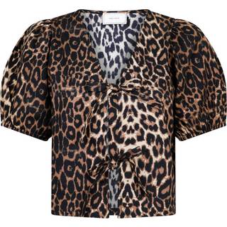 Neo Noir Bianca Leo Bluse - Leopard - str. 42