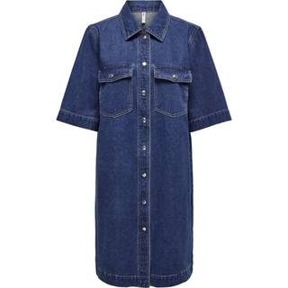 Belle Denimkjole, Dark Blue Denim, S