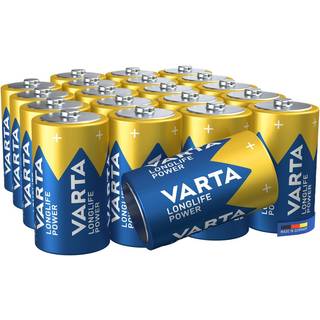 VARTA Longlife Power D batteri SCAND, 20-pak
