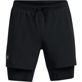 Under Armour Launch 5 Inch 2-in-1 Shorts Men - Black, Size L - black