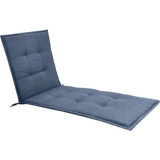 Hynde til solvogn - Mørkeblå universal hynde til liggestol - 5 cm skumfyld - God komfort & UV beskyttet betræk - Hynde til solseng - Nordstrand Home hynde
