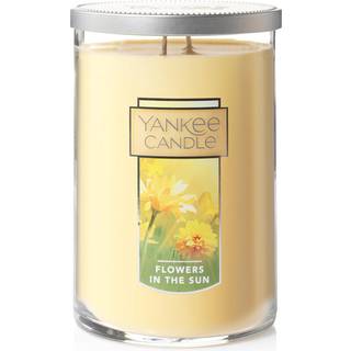 Yankee stearinlys i solen duftende klassiske 22 oz store tumbler 2-wick stearinlys over 75 timers forbrændingstid