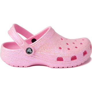 Crocs Classic Glitter Clog Junior Pink Tweed Glitter 30-31
