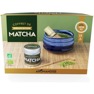 Aromandise Matcha te ceremoni sæt (skål,matcha,ske,piskeris)Ø - 1 stk