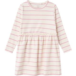 Name It Jet Stream/pastel Lavender Stribet Kjole - Str. 3y 98cm
