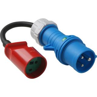 Adapter cee/dk 16a 230v cee forlænger 33cm 3x1,5