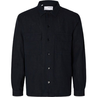 SLHMADS-LINEN OVERSHIRT LS NOOS