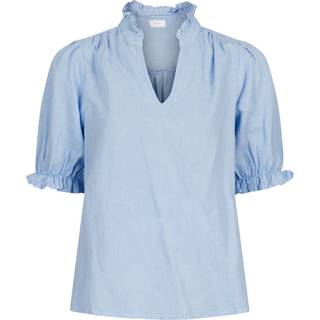 Neo Noir Odesa Linen Bluse - Lyseblå - str. 36