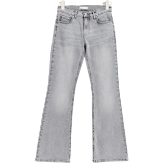 Gina Tricot-Low waist bootcut jeans-Flare & bootcut jeans-Grå-44-Dame