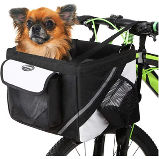Cykelkurv til hund/kat, Hundekurv, Hundeseng - Hundehus Sort*QN