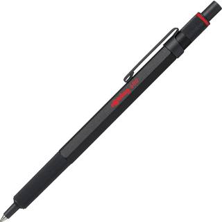 Rotring rOtring 600 kuglepen | Mellempunkt | Sort blæk | Sort tønde med skridsikkert knurled greb | Genopfyldning