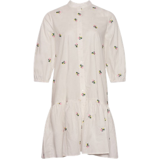 Noella Imogene Dress White Embroidery