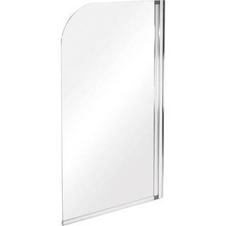 Badkarsvägg Minotte Krom 5 mm 75x130 cm