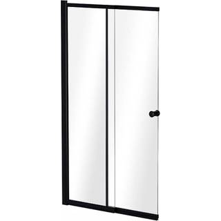 Badkarsvägg Simple Move Svart 4 mm 100x150 cm