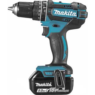 Slagskruetrækker / bor Makita DHP482RTJ; 18 V; 2x5,0 Ah batt.