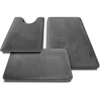 Clara Clark badev?relse t?pper fl?jl hukommelse skum badem?tsm?t skridsikre bad t?pper maskine vask t?rrer hurtigt ultra bl?dt plys badem?tter ti