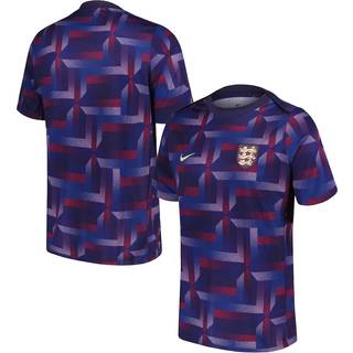 England Academy Pro Nike Dri-FIT-Pre-Match-fodboldtrøje med korte ærmer til mænd - lilla - XXL
