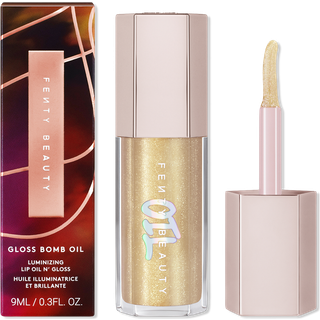 Fenty Beauty - Gloss Bomb Oil - Læbeolie - Lysende Og Glansfuld - Gloss Bomb Oil - $uperfine $uga - For Women - Gul