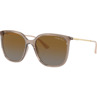 VOGUE EYEWEAR Kvinde VO5564S 2940T5 Solbriller Nylon Brun Grå Firkantet Polariseret Skygge