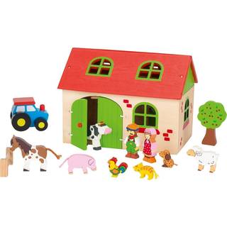 Goki Bondegård i træ med figurer