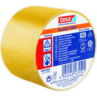 Tesa Isoleringstape vde/iec pvc 25mx50mm gul