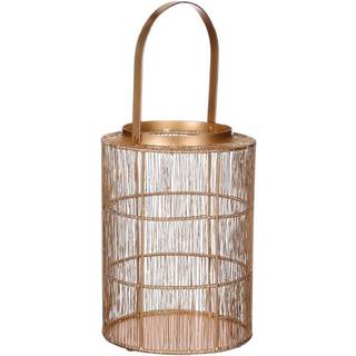 Yves lanterne guldfarvet 33 cm høj