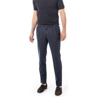 HILTL Herren Hosen blau gemustert