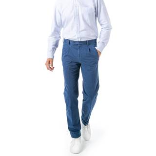 HILTL Herren Hosen blau Classic Fit