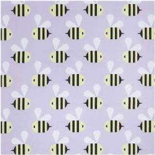Meterware Baumwoll-Popelin flieder Bienen