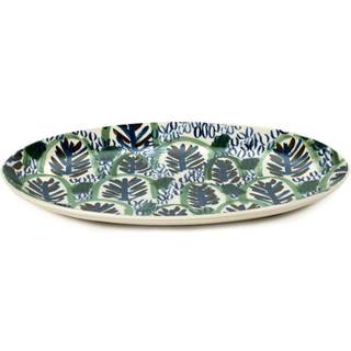 Serax Tableware - 'Japanese Kimonos 1' oval plate in multicolor stoneware