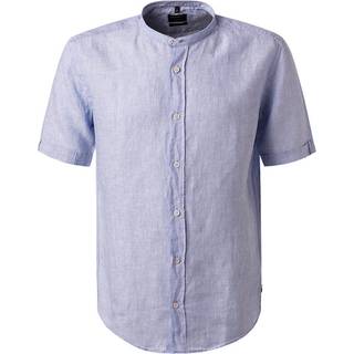 OLYMP Herren Kurzarmhemd blau