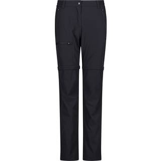 CMP Women's 4-Way Stretch Zip Off Pant Zip off-bukser Damer størrelse 46 farve sort