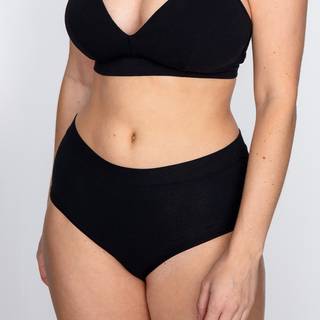 Pierre Robert Organic Cotton High Waist Brief - Black - X-Large * Kampagne *