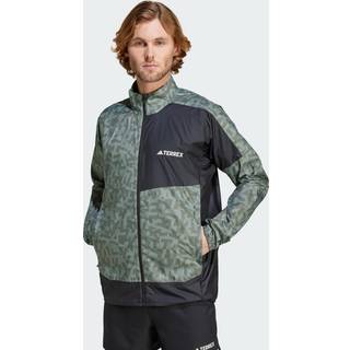 adidas Terrex Trail Wind Running Jacket Men - Olive, Size S - olive