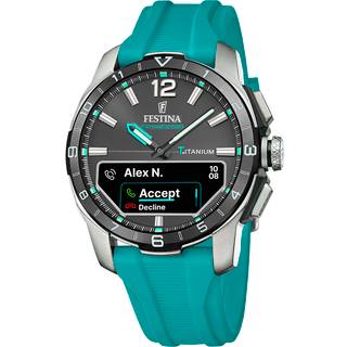 Festina Connected D F23000/5 - Herre - 44 mm - Digitalt - Quartz m. Oplader - Safirglas